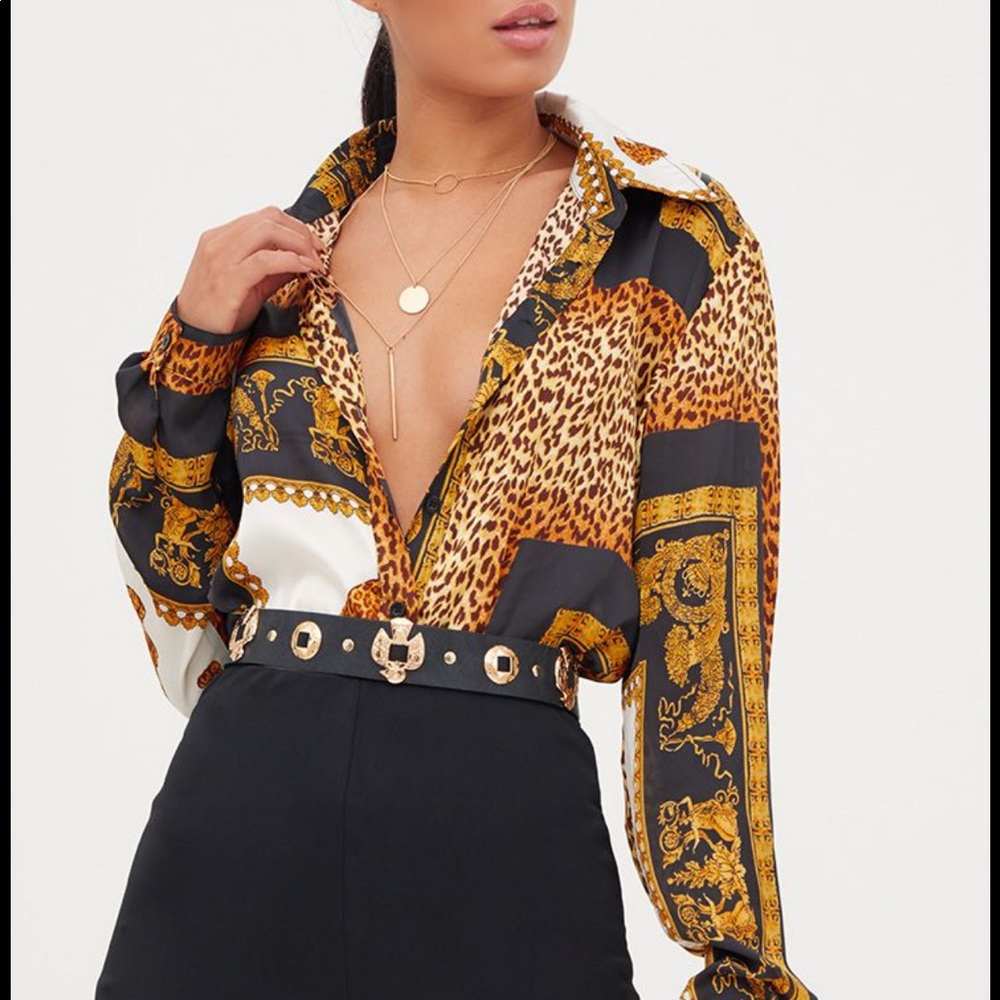 Animal Print Blouse